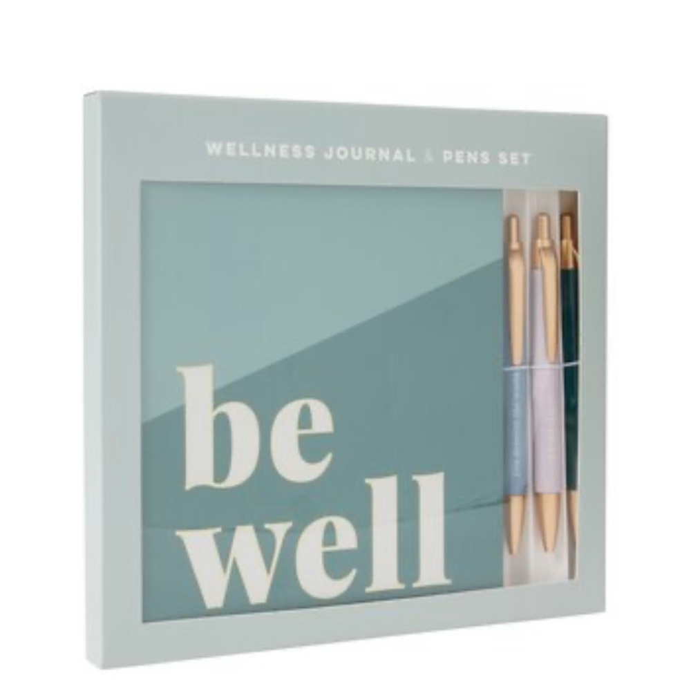 BE WELL daily journal and pen set